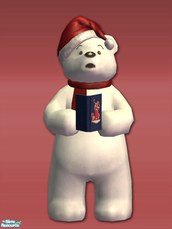 Sims 2 — \'Tis the Season - Carolling Bear - Mesh by Shakeshaft — Part of a set of decorative Bears and Snowmen to