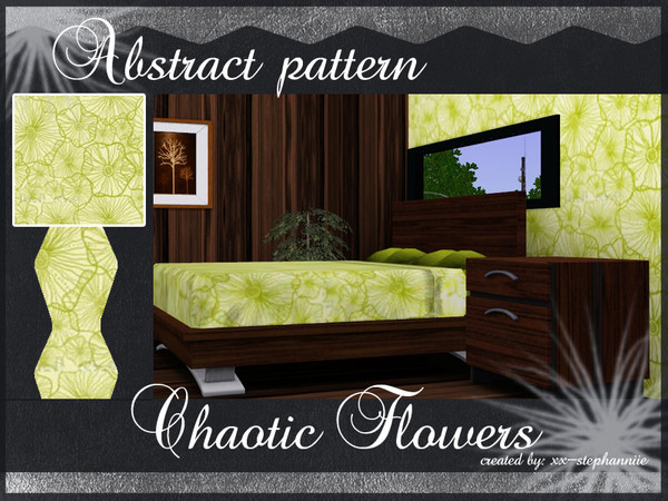 Sims 3 — Chaotic Flowers by xx-stephanniie2 — Chaotic Flowers pattern. A abstract pattern created by xx-stephanniie for