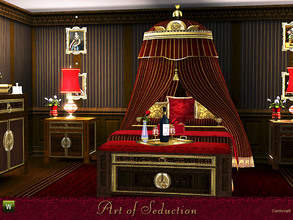 Sims 3 — Art of Seduction by Cashcraft — Art of Seduction is a collection of old world styled, antique bedroom