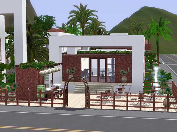 Sims 3 — Ginger Blossom Cafe by Zhahirah — A lovely cafe with tasty coffee and the most amazing smoothies you have ever