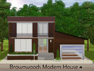 Sims 3 — Brownwood Modern House by chazmin — A very cozy modern wooden house perfect for a Sims family. It has a 3