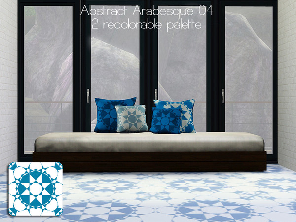 Sims 3 — Abstract Arabesque by simoleontree — OI 04, abstract arabesque, found in abstract category. 2 recolorable