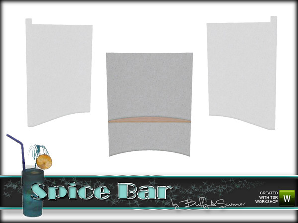 Sims 3 — Spice Bar Backpanel middle by BuffSumm — Middle part of the backpanel for the bar. Created by BuffyASummer