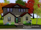 Sims 3 — Traditionally Contemporary by topaztaylor — Classic family home, decorated with a contemporary style.
