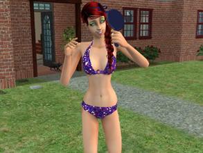Sims 2 — Glitter swimwear by Silerna — Sparky and glamorous swimwear for your female sims.