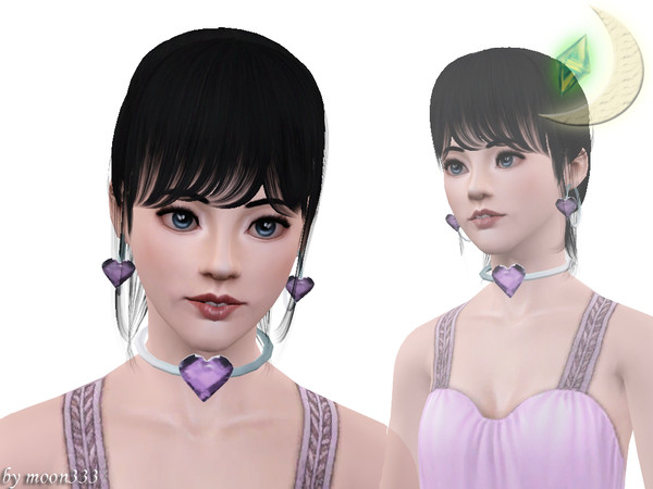 Sims 3 — Hearts by moon333. — necklace and earrings