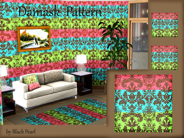 Sims 3 — Original Damask Pattern by Black__Pearl — Beautiful pattern Damask! bright pattern is suitable to change the
