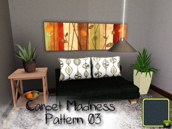 Sims 3 —  by SugoiZiua2 — Carpet Madness Pattern n03 You can find it under fabric patterns