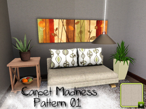 Sims 3 —  by SugoiZiua2 — Carpet Madness Pattern n01 You can find it under fabrics patterns