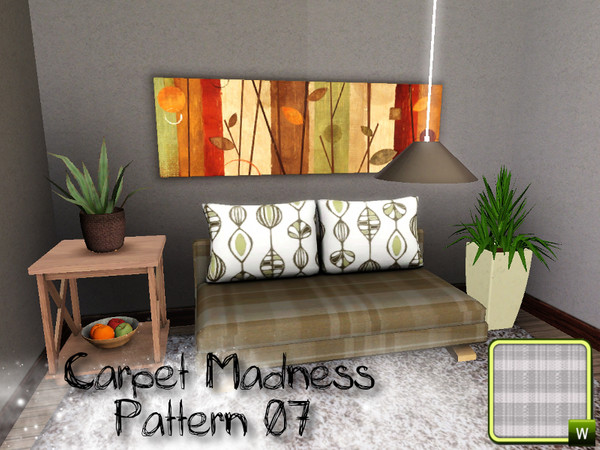 Sims 3 —  by SugoiZiua2 — Carpet Madness Pattern n07 You can find it under fabrics patterns. 