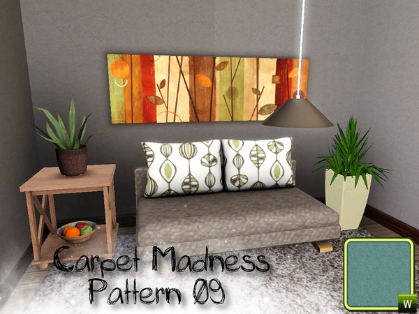 Sims 3 —  by SugoiZiua2 — Carpet Madness Pattern n&amp;deg;09 You can find it under carpet patterns. 