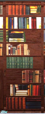 Sims 2 — PB Singlebedroom Recolor brown - Bookcase (Books only) by ShinoKCR — 