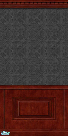 Sims 2 — Tribal Designs Wallpaper - Gray - Muted - DW- Single by merdj — Tribal designs wallpaper in muted shades of gray