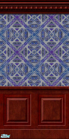 Sims 2 — Tribal Designs Wallpaper - Gray - Bright - DW- Double by merdj — Tribal designs wallpaper in bright shades of