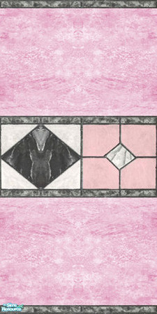 Sims 2 — Wall - Pink middle by Sheera — Part of my Stained Glass Walls and Floors Set , hope you\'ll like it. Enjoy ! ! !