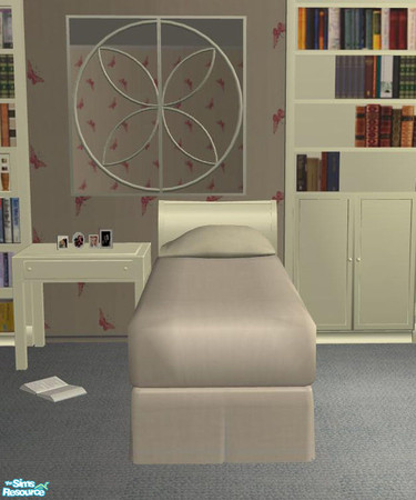 Sims 2 — PB Single Bedroom Recolor Cream - Single Bed CreamnCream by ShinoKCR — 