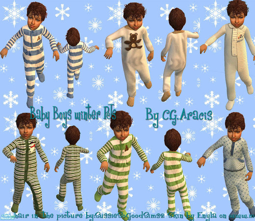 Sims 2 — Baby boys winter Pjs by C.G.Aracis — winter pjs for your small ones..have fun:)