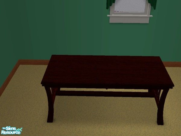 Sims 2 — Winters Eve - Gil Shalos Wintersevedining by gil_shalos — Dark wood Dining Table Recolour of the Luxiary \'Ample