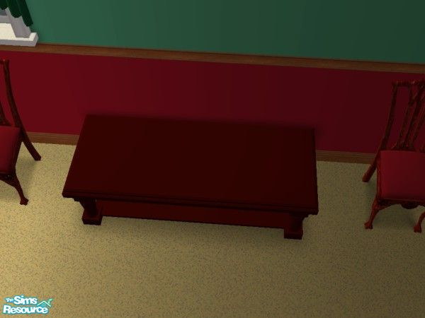Sims 2 — Winters Eve - Gil Shalos Wintersevecoffetable2 by gil_shalos — Dark wood coffee table Recolour of the Club