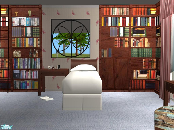 Sims 2 — PB Singlebedroom Recolor brown - Singlebed brownnwhite by ShinoKCR — 