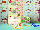 Sims 3 — Kitty and Doggy pattern set by torija07092 — This cute ANIMALS pattern set is for your pet's ROOM. I love