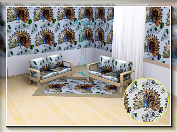 Sims 3 — marcorse_peacock display pattern by marcorse — The magnificent peacock in full display - also includes some