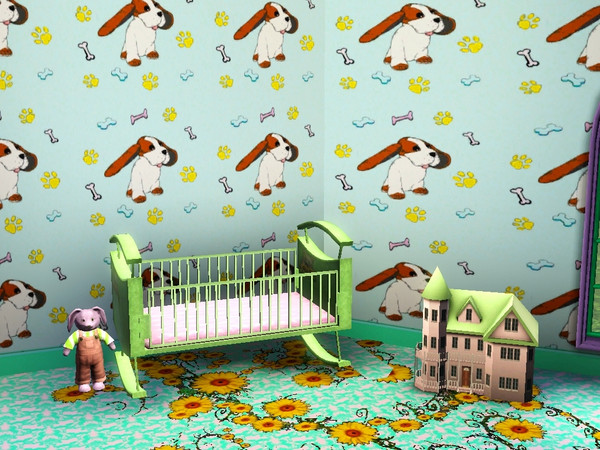 Sims 3 — Doggy  by torija07092 — Cute pattern for baby's or doggy's room.