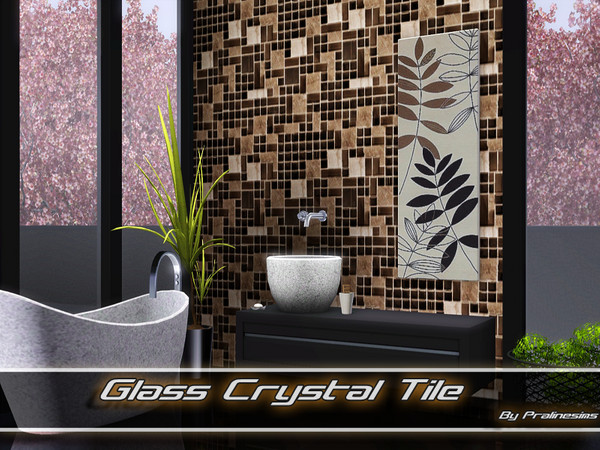 Sims 3 — Glass Crystal Tile by Pralinesims — By Pralinesims /under Tile/Mosaic