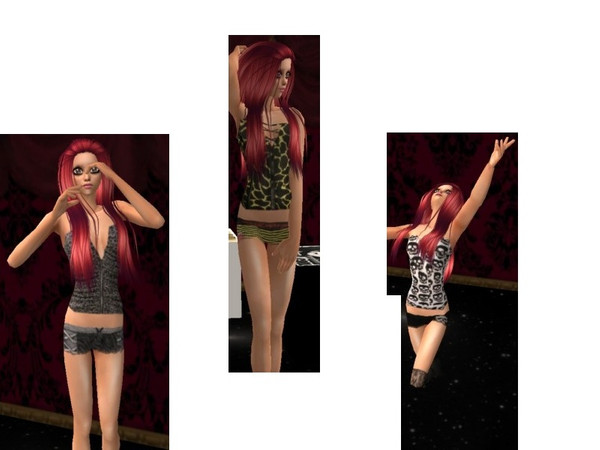 Sims 2 — 3 Random Teen Undies by staceylynmay2 — Three random as teen undies.All are corset tops and boyleg shorts. No