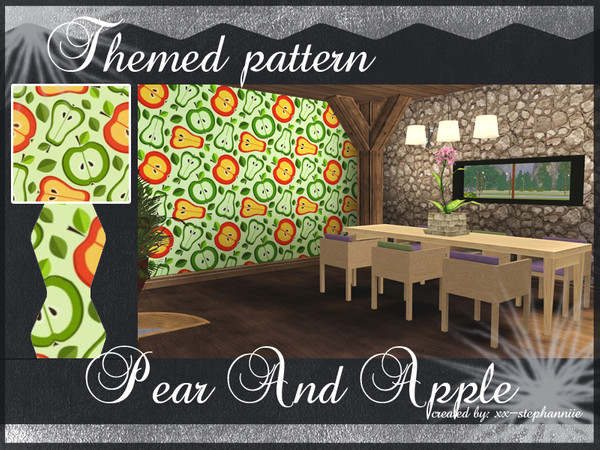 Sims 3 — Pear and Apple by xx-stephanniie2 — Pear and Apple. Created by xx-Stephanniie