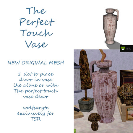 Sims 3 — The Perfect Touch  Vase by wolfspryte — part of The Perfect Touch Living Collection by wolfspryte exclusively
