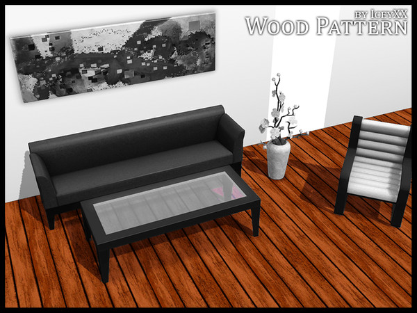 Sims 3 — Wood Pattern 001 by Iceyxx — A decorative wood pattern. 4 recolorable channels.