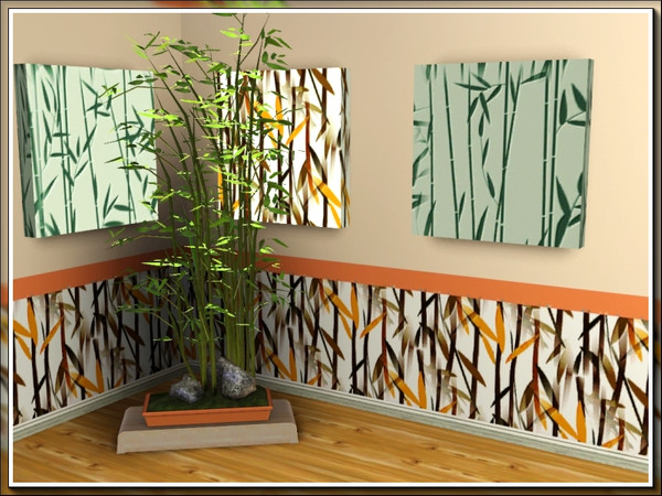 Sims 3 — marcorse_bamboo pattern set by marcorse — Three bamboo patterns - all in the Themed category - 2 green and one