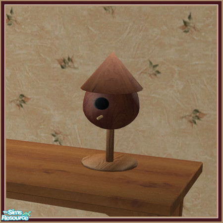 Sims 2 — Gayle Dining Room Birdhouse Decoration by kittyispretty69 — Part of a lovely rustic country dining set