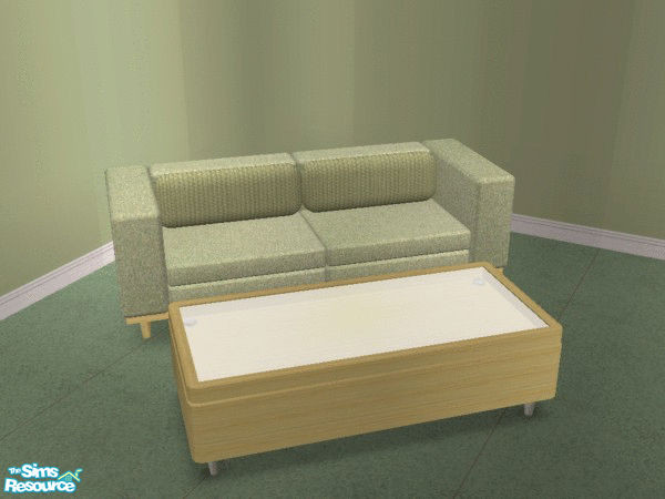 Sims 2 — Celedon Living - Coffeetable by SimanthaRat — as shown