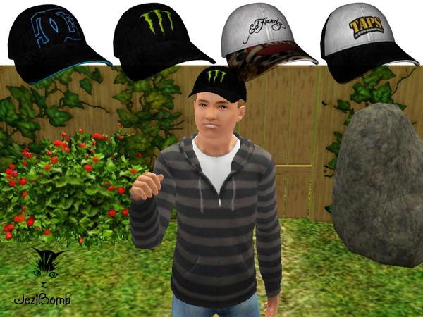 Sims 3 — Male Ball Cap by JeziBomb — Male Ball Cap by JeziBomb