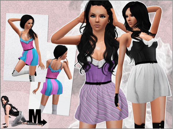 Sims 3 — Levels by miraminkova — Another elegant belted balloon dress. Get an amazing look as always.