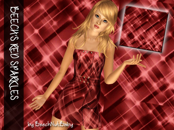 Sims 3 — Beech's Red Sparkles by BeechNutBaby2 — Sparkle Pattern by BeechNutBaby Hand painted in Photoshop CS 5 and made