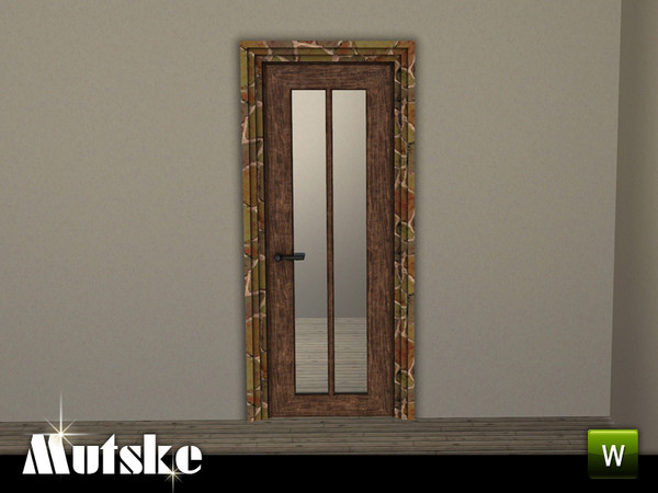 Sims 3 — Wilmer Door Glass 1x1 by Mutske — 4 recolorable parts. Made by Mutske@TSR. TSRAA.