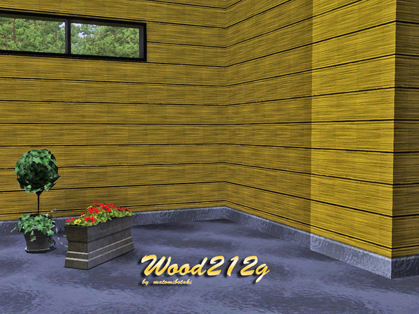 Sims 3 — Wood212g by matomibotaki — Wood pattern with 3 recolorable palets, to find under Paint, by matomibotaki.