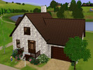 Sims 3 — Stone cottage (unfurnished) by pekesims2 — ENGLISH This little house is ideal for a small family that hasn't got