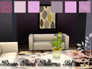 Sims 3 — Rosae Paint Patterns by SugoiZiua2 — This set includes six rose/purple paint patterns (of course they're