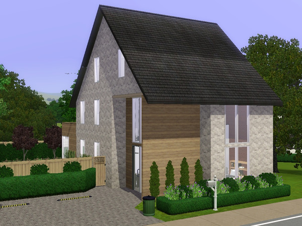 Sims 3 — Chris by dorienski — A modern family house with open-plan living, dining and kitchen area, spacious entrance