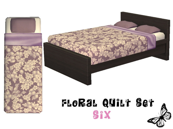 Sims 2 — Floral Quilt Set - Six by sinful_aussie — A selection of bedding with a floral theme.