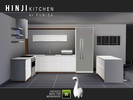 Sims 3 — HINJI Kitchen by Punisa — Basic kitchen set that includes following items: breadbox, wall cabinet, two parts of