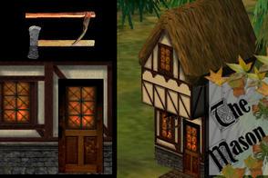 Sims 2 — The Mason by arenaria — Neighborhood decoration, not a lot!