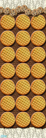 Sims 2 — Yummy Cookie Wall #3 by estatica — Talented witches have used the finest chocolate and sweets to create this