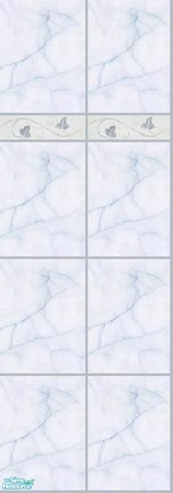 Sims 2 — Bathroom Set - Blue Leaves Veintile by Elisa_G — Want luxury for your bathroom as well? A bathroom all in marble