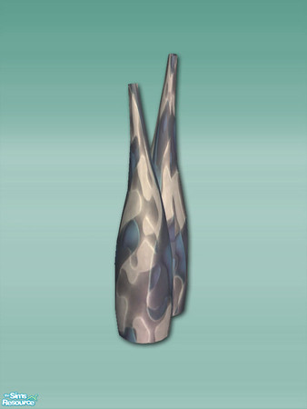 Sims 2 — Samsara - Swan Neck Vases - Mesh by Shakeshaft — Part of a modern lounge set with Tubular shaped shelving with