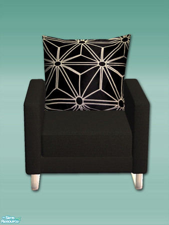 Sims 2 — Samsara - Armchair - Mesh by Shakeshaft — Part of a modern lounge set with Tubular shaped shelving with extra